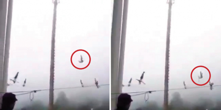 Volador accidentado es trasladado a hospital de Puebla