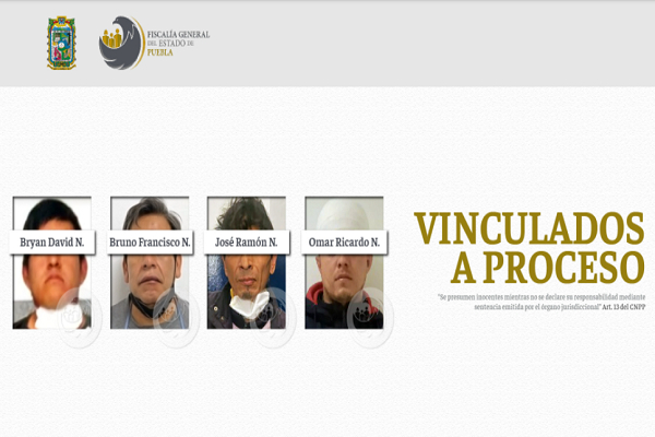 Cuatro hombres son vinculados a proceso por casos de abuso sexual en Puebla