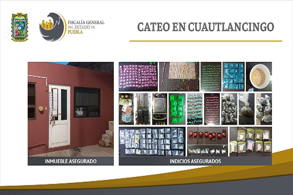 Narcomenudistas con más de mil dosis de droga, detenidos tras cateo en Cuautlancingo