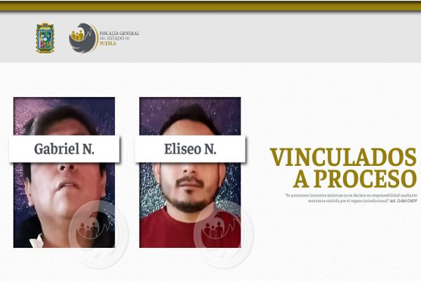 Feminicidas de una joven en Tehuacán son vinculados a proceso