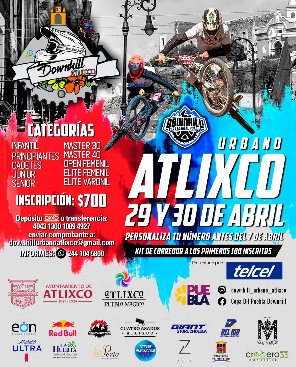Atlixco, sede del Downhill Urbano 2023; se espera a 6 mil visitantes