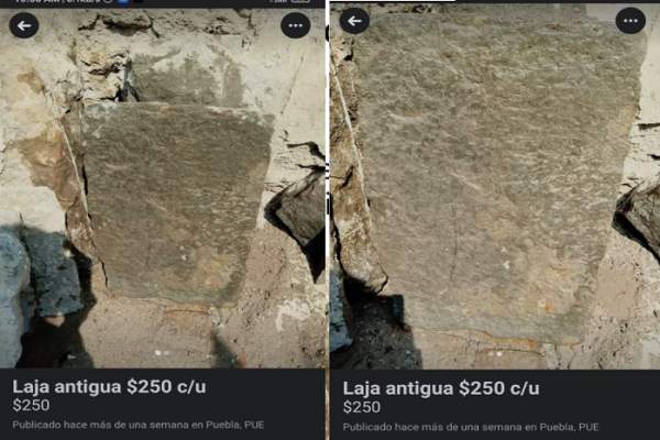Ofertan lajas del zócalo de Puebla en 250 pesos por Facebook