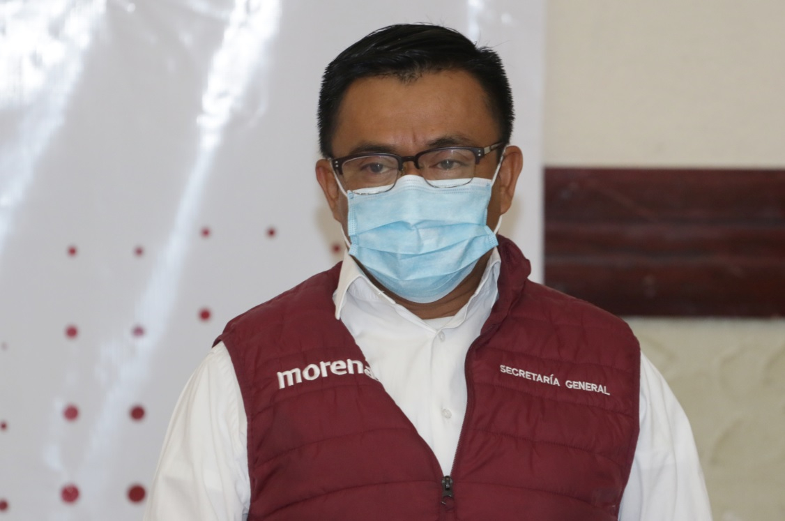 Garmendia y Evangelista se presentan como dirigentes de Morena en Puebla