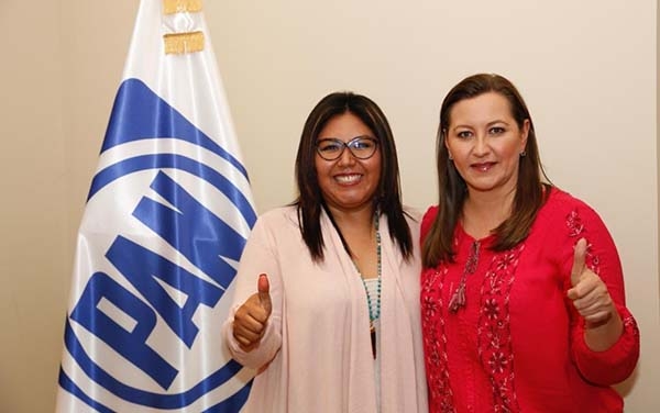 Martha Erika Alonso destapa a Genoveva Huerta para el PAN estatal