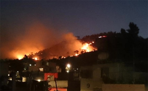 Se incendia Cerro de la Estrella en Iztapalapa; no hay heridos