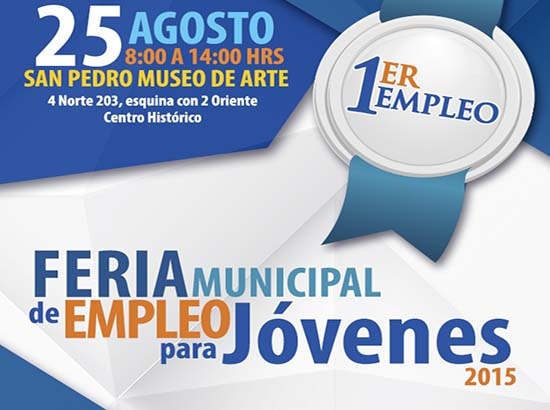 Más de mil vacantes ofrecerá Feria Municipal de Empleo para Jóvenes 2015