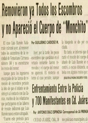 Sismo de 1985 también tuvo su niño fantasma, “Monchito”