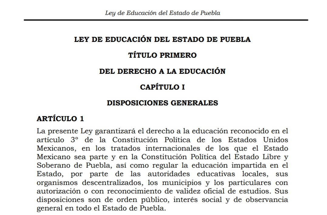 Promueven amparo 63 instituciones contra Ley de Educación en Puebla