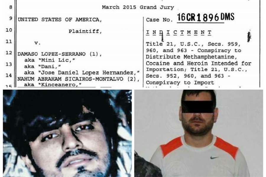 “El Mini Lic” y “El Quinceñero”, acusados de narcotráfico en EU