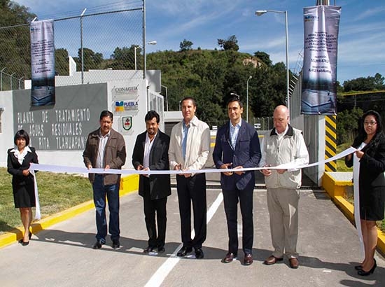 RMV inaugura tres plantas de tratamiento de aguas en Santa Rita Tlahuapan