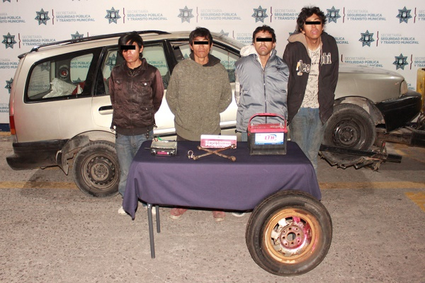 Cayó banda de ladrones de autopartes en Puebla