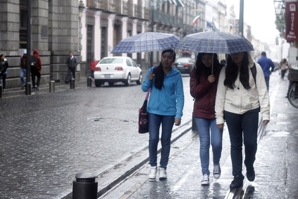 Lluvias intensas en Puebla por el frente frío número 5