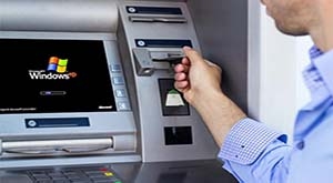 La baja de Windows XP impactaría al 95% de ATM