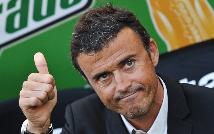 Luis Enrique dirigió primera práctica del Barcelona