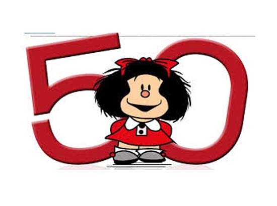Mafalda llega a los 50 años de edad
