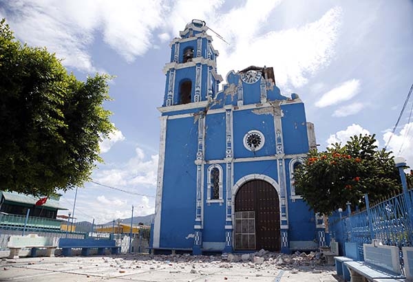 Sólo el 21% de los templos afectados por el sismo del 19S han recibido recursos para su reparación