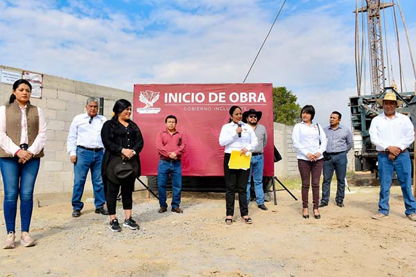 Alcaldesa de Cuautlancingo inicia perforación de pozo de agua potable con inversión de 2.3 mdp