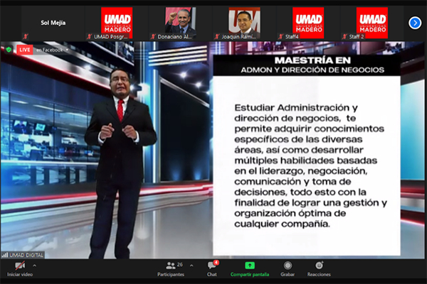 UMAD presenta nueva modalidad de Posgrados