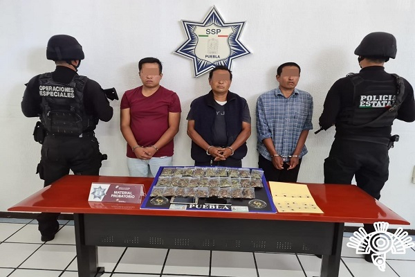 SSP Puebla detiene a banda de ladrones de vehículos en Amozoc