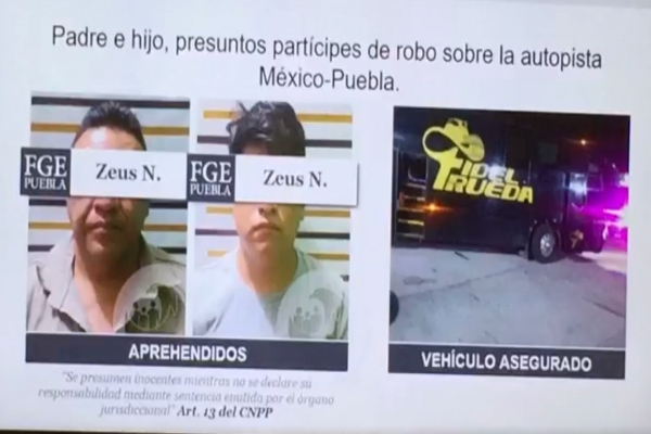 Capturan a padre e hijo que asaltaron a personal y camión del cantante Fidel Rueda