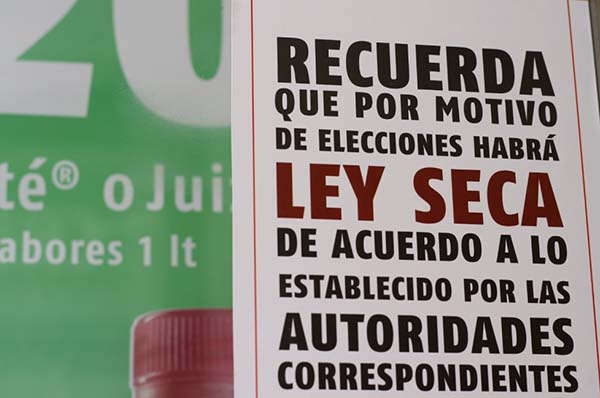 Canirac pide eliminar la Ley Seca durante comicios