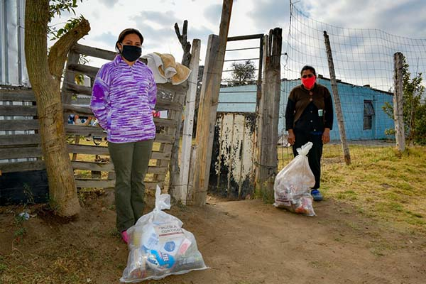 Entregan en Cuautlancingo paquetes alimentarios del Programa Emergente “Puebla Contigo”