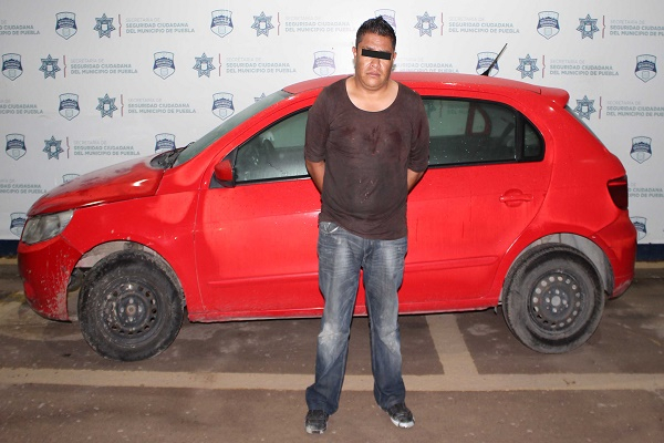 Sujeto robaba vehículos VW en Puebla y es detenido por la SSC