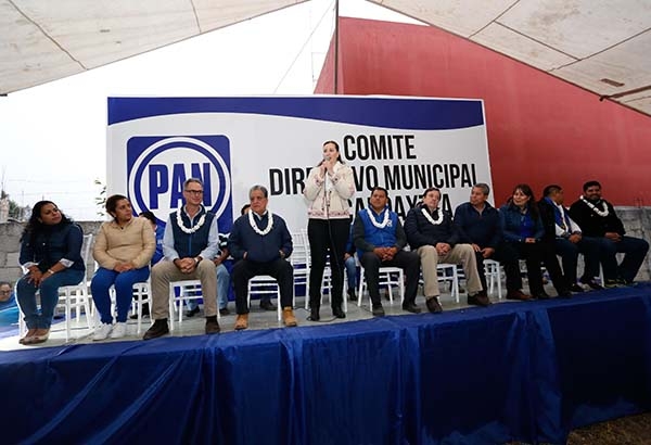 Martha Erika Alonso inaugura nueva sede del PAN en Zacapoaxtla