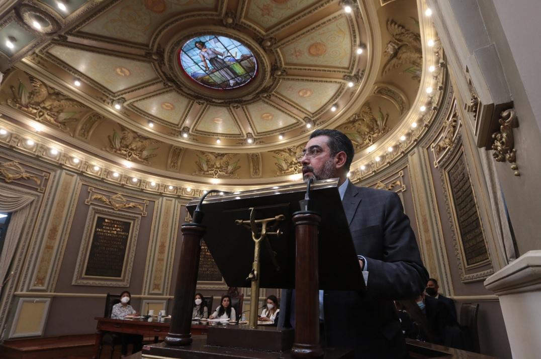 Sergio Salomón Céspedes, el nuevo presidente del Congreso de Puebla
