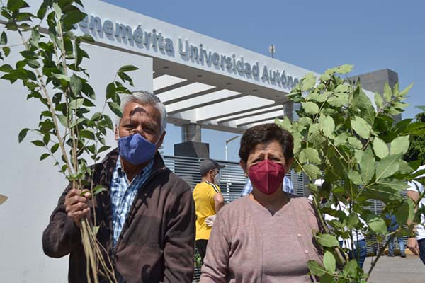 BUAP inicia entrega de especies de la campaña Adopta un árbol