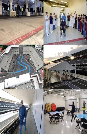 Empresa ligada al GP de México recibió 808 mdp por función del hospital COVID del Foro Sol
