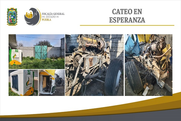 Localizan tractocamión robado durante cateo a inmueble en Esperanza