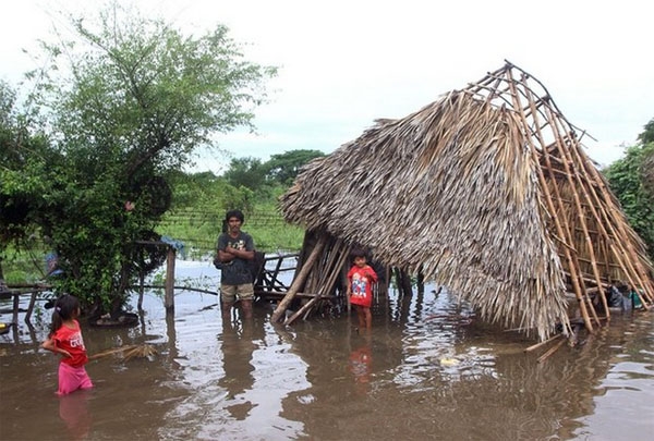 Lluvias por “Boris” desborda río en Oaxaca: 140 familias afectadas