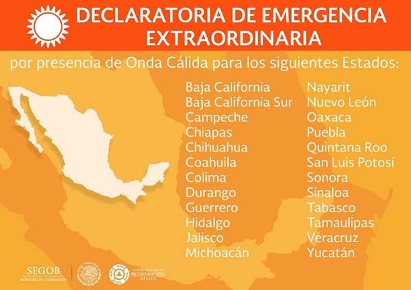 Por onda de calor, 17 municipios de Puebla en declaratoria de emergencia