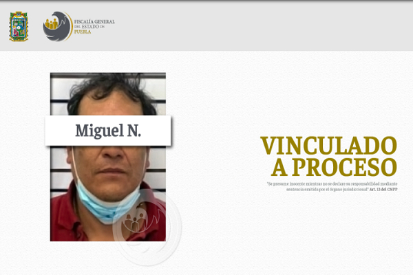 Homicida de Coatzingo es sentenciado a 20 años de prisión
