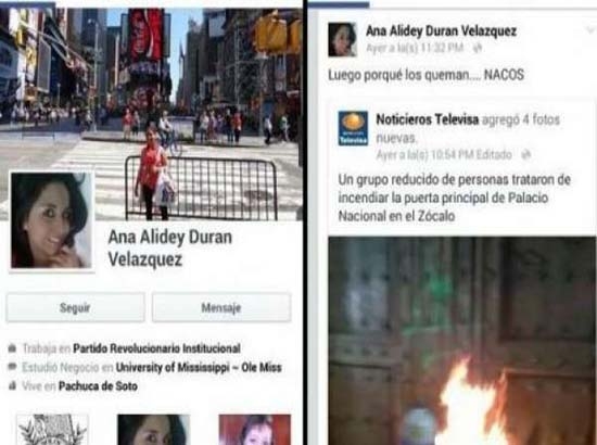 Hija de lideresa sindical se burla de normalistas: “Luego porque los queman”
