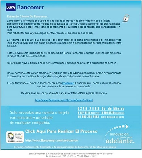 Cuidado con el correo electrónico apócrifo de tu banco