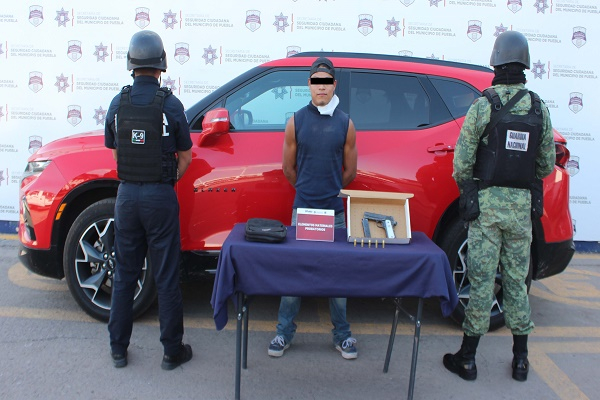 Seguridad Ciudadana aseguró a hombre con arma de fuego en Vía Corta a Santa Ana