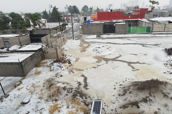 Lluvia y granizada se registraron en Puebla y municipios cercanos