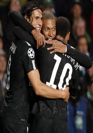 Neymar Jr. y el PSG golearon 5-0 al Celtic de Glasgow