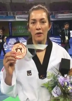 María del Rosario Espinoza, bronce en el Mundial de TKD