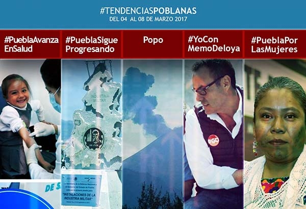 Mujeres y política destacan como tendencias poblanas en Twitter