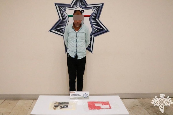 Traficante de armas en Puebla fue asegurado en el Periférico Ecológico