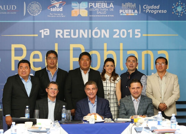 Gali y Rivero encabezan primera reunión de la Red Poblana de Municipios por la Salud