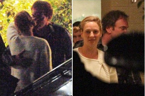 Uma Thurman y Quentin Tarantino, confirman noviazgo con beso