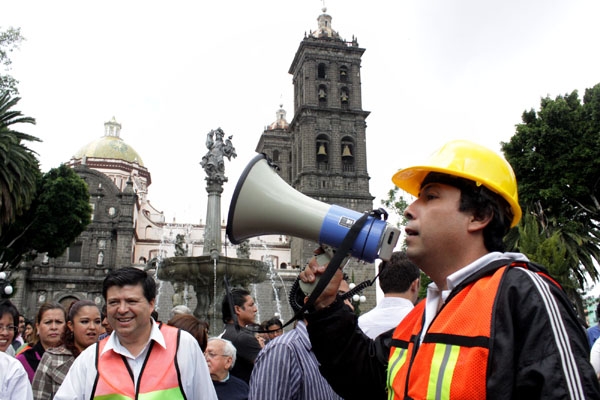 Macrosimulacro de sismo este 19 de septiembre en el zócalo de Puebla