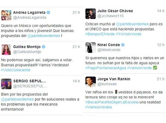 Tuits de artistas en apoyo al Verde, libertad de expresión: TEPJF