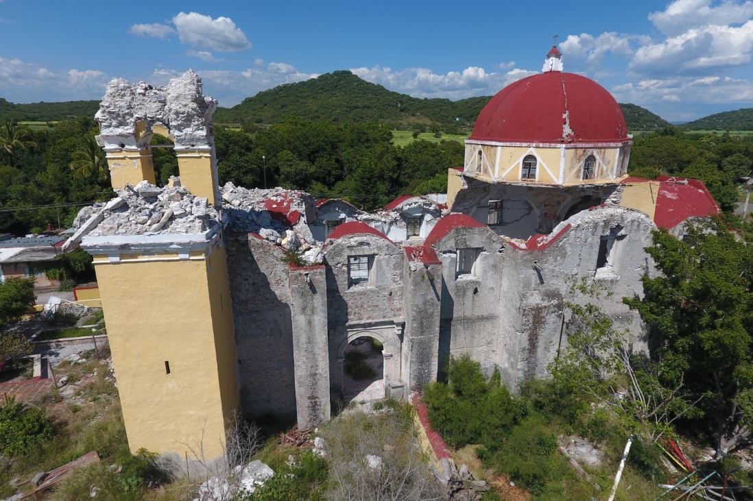 FOTOS. En el abandono monumentos y casas dañadas a 2 años del sismo en Pilcaya, Atzala y Chietla