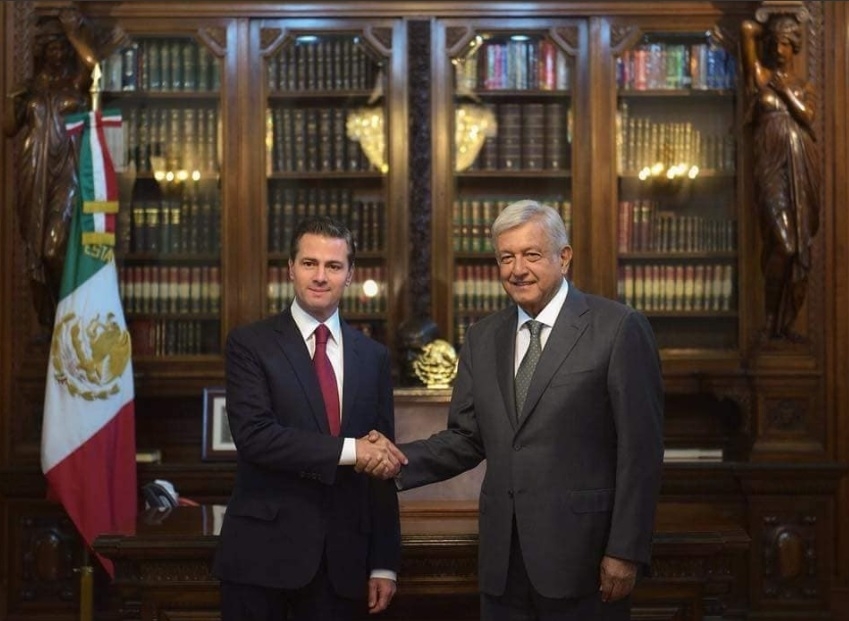EPN y AMLO se reúnen en Palacio Nacional