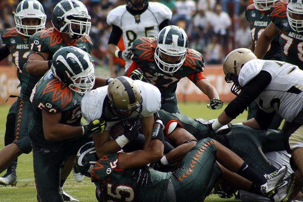 Aztecas UDLAP, a semifinales de la Liga Premier CONADEIP al derrotar 56-9 a Mexicali